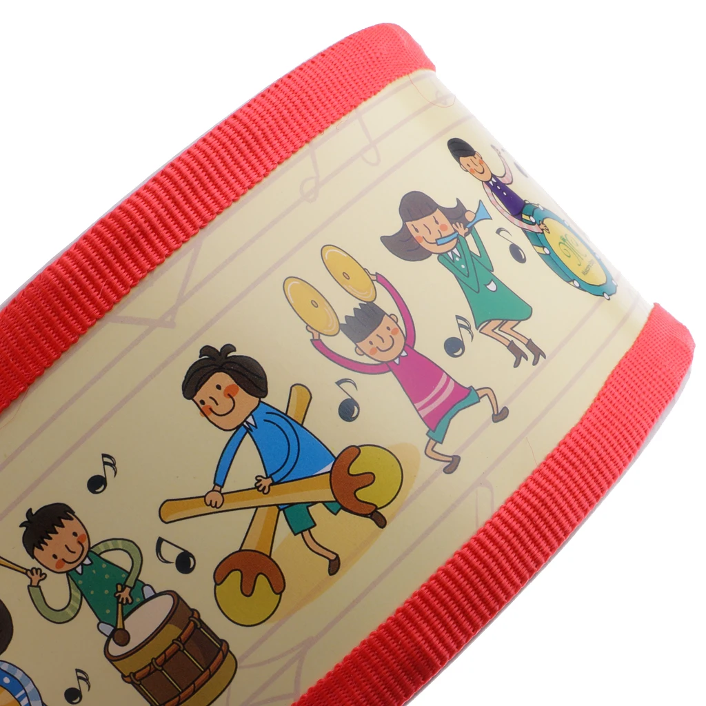 1 Set Hand Percussion Snare Drum with Wood Sticks for Kids Musical Toys Gifts