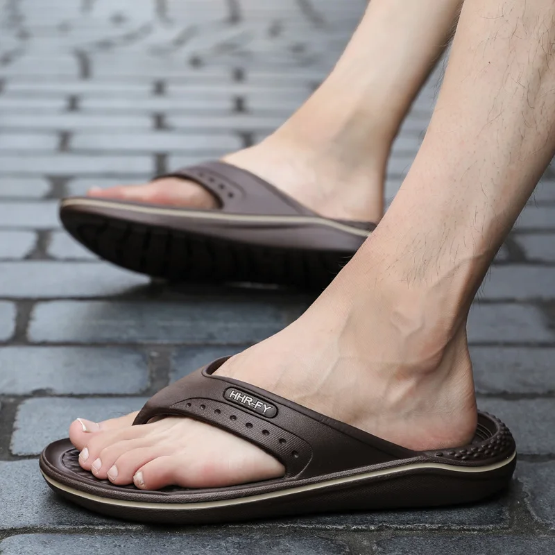 

Men Shoes Summer Slippers Fashion Outdoor Breathable Casual Beach Sandal Flip Flops Shoes Beach Slippers For Man