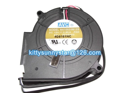Новый оригинальный mulfan для 10 см AVC 9733 ba10033b12s причуда 12 В 2.85a 3 Провода Процессор
