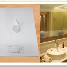 Зеркальный нагревательный коврик, зеркальный коврик для разморозителя, коврик для обогревателя ванной комнаты светодиодный зеркальный нагревательный пленочный комплект для дома и гостиницы