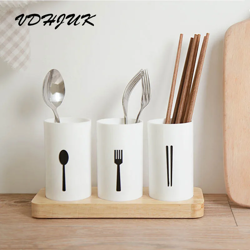 Vdhjuk 2017 Wooden Stand Tableware Storage Box Creative Kitchen