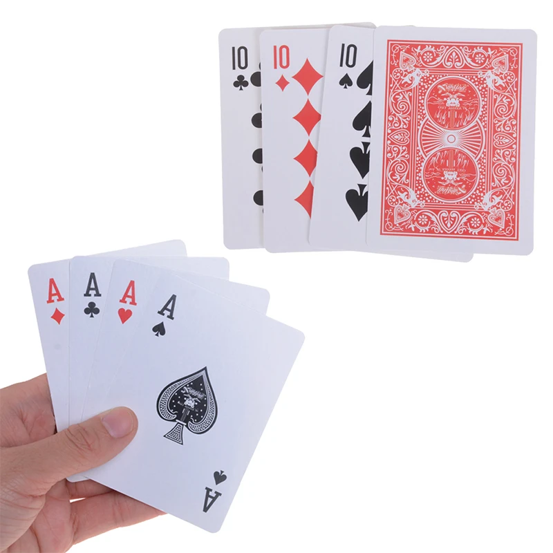 Высокое качество 1 набор(4 шт карты) фокусы 10 трансформатор к карточке магический реквизит 10 изменение магических комплектов крупным планом карточка