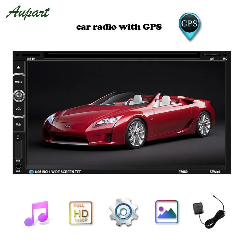 

Double Din Car Radio Subwoofer GPS Navigation Car Multimedia DVD Player 7 inch Touch Screen Car MP4 & MP5 Player