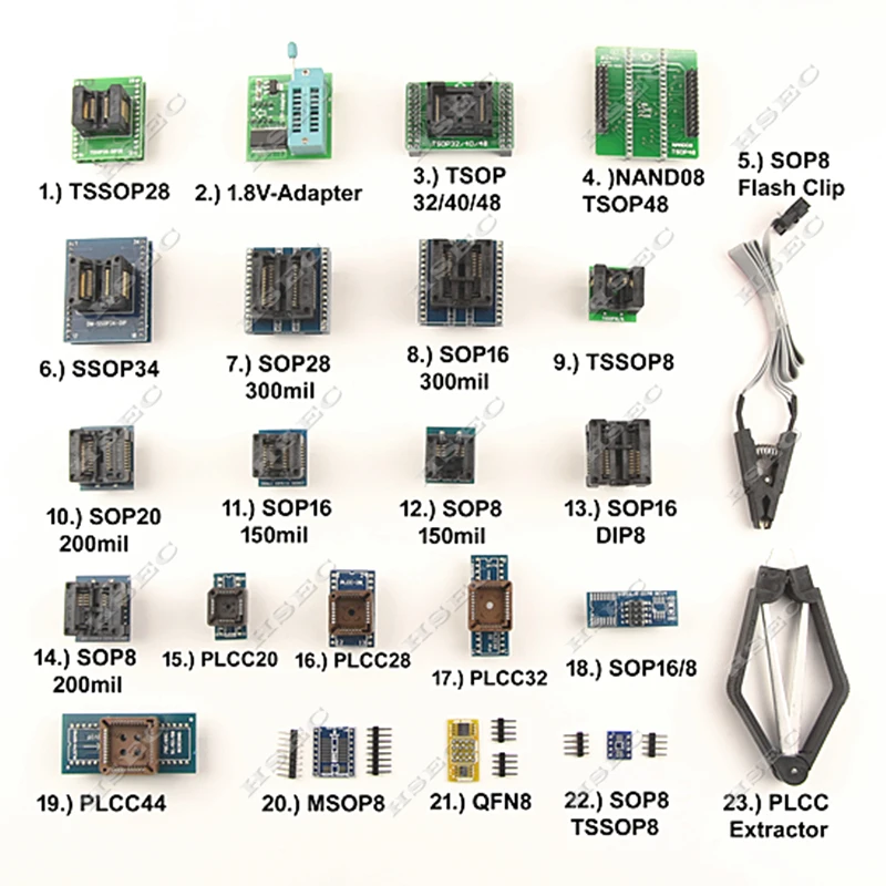 Программатор XGecu TL866ii plus оригинальная последняя версия + адаптер 23 SOP8 IC Clipreplace MiniPro