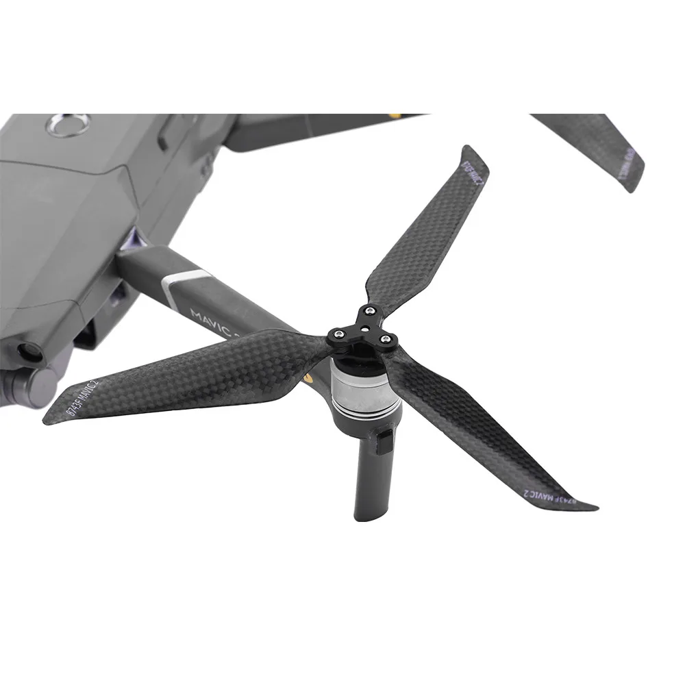 2/4 шт. пропеллеры для DJI Mavic Pro/Air 2/Pro/зум углеродного волокна 8743 складной пропеллер с низким Шум с 3-мя лезвиями Прямая l1112#2