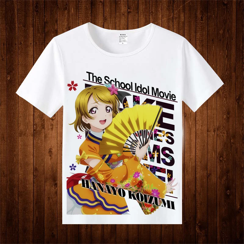 Аниме Lovelive Котори минами Ядзава Нико Тодзио Нозоми Косплэй футболка лето хлопок