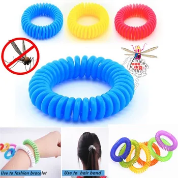 

Helen115 Anti Mosquito Insect Repellent Wrist Hair Band Bracelet Camping Outdoor 1pcs