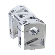 Хром 7/" 22 мм крепление на руль Riser для Harley Dyna FLD FXDF FXDB Dyna Street Fat Bob Switchback широкий супер скользящий мотоцикл