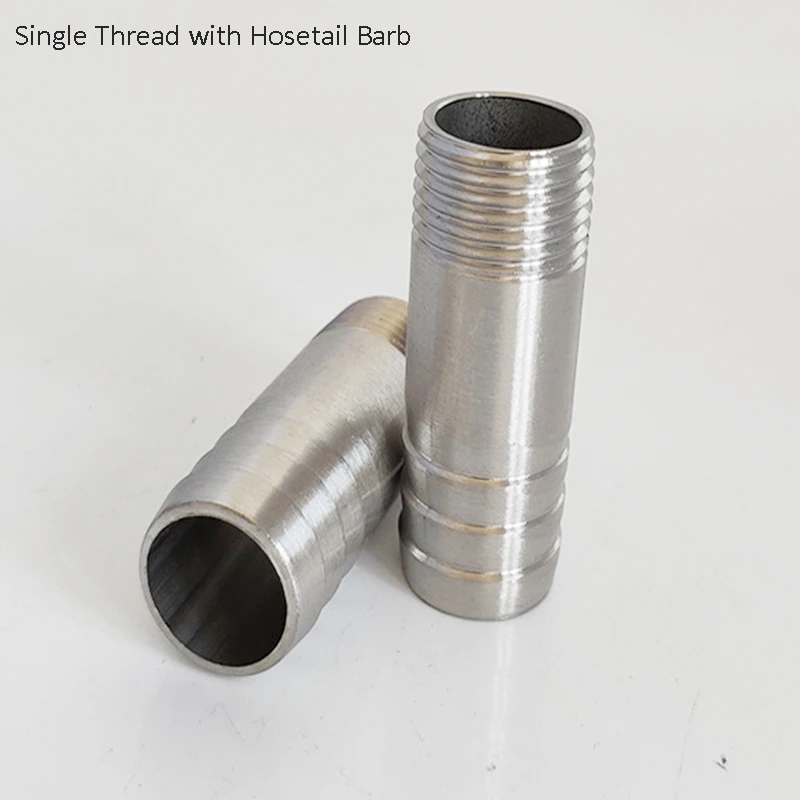 

1/4" to 2" Stainless Steel 304 Hosetail Tube Sanitary Thread Barbhose Pipe