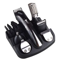 Новинка, 6 в 1, перезаряжаемый триммер для волос, титановая машинка для стрижки волос, автоматическая бритва, триммер для бороды, мужские Инструменты для укладки, станок для бритья