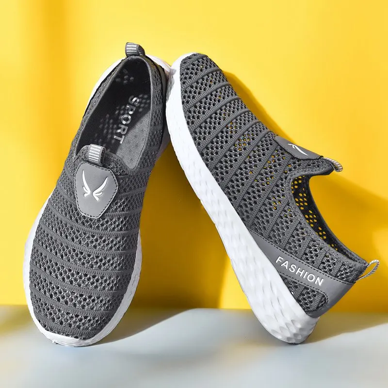 

Unisex Summer Sneakers Walking Shoes Big Size 36-48 Sport Shoes For Couples Breathable Slip-On Men Women Training Sport Shoes