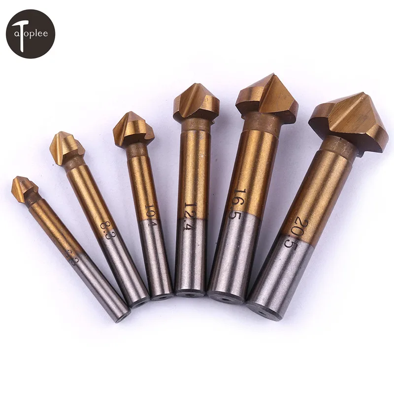 Buy 6Pcs High Carbon Steel Single Flute Titanium