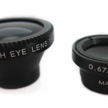 3in1 Малый Макро+ Широкий формат+ рыбий глаз Камера цифровой комплект съемный объектив для телефона