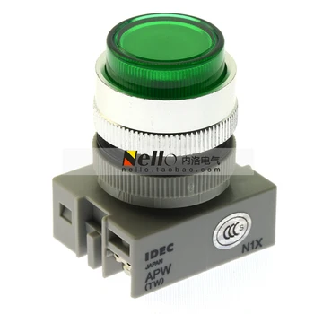 

[SA]Izumi IDEC TW Series 22mm indicator APW1B22DG flat head shape ( available lettering ) AC / DC24V--10pcs/lot