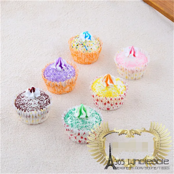 Artificial Cupcake squishy toys 6pcs - 1