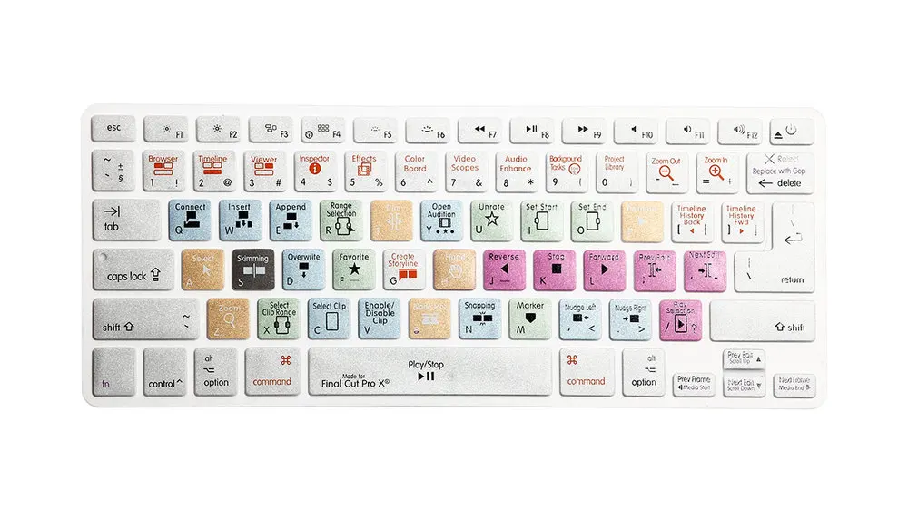 Для Macbook A1278 Apple Find Cut Pro X KC ярлыки клавиатуры экран крышка A1278 Final Cut Pro X A1278 - Цвет: Серебристый