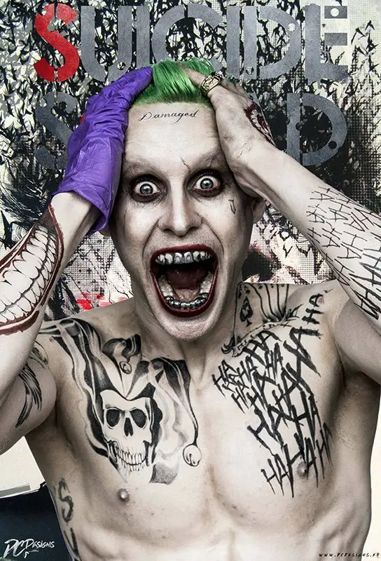 Джокер Джаред Лето отряд самоубийц DC Comics Шелковый плакат настенная живопись