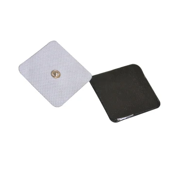 

1 Pair Electrode Pads Tens Electrodes for Digital Therapy Machine body Massager 5x5cm Nerve Stimulator Fit 3.5mm plug