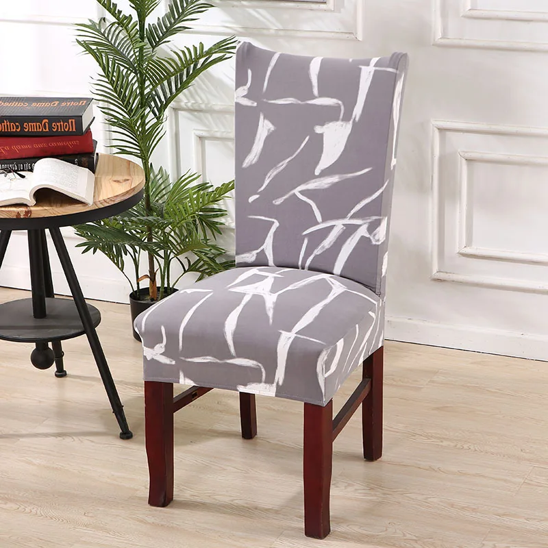 Чехлы на стулья спандекс эластичный чехол для кресла анти-грязные обеденные рождественские покрытия для стула украшения для домашнего дома - Цвет: Color 14