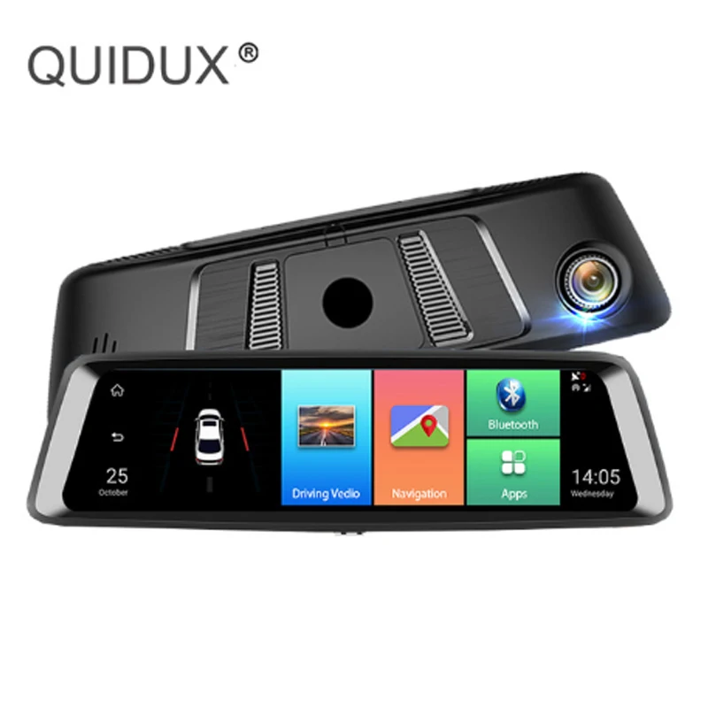 QUIDUX A9 зеркало заднего вида потоковое 10 дюймов rom 16G + ram 1G 4G Android gps навигация