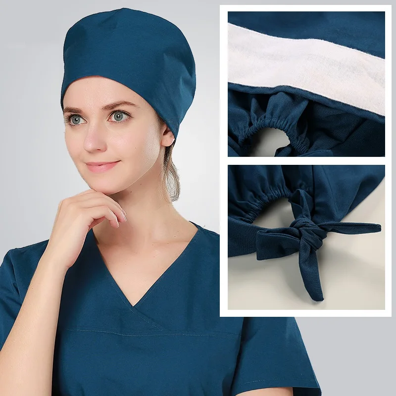 Горячая Распродажа хлопок сплошной цвет durag Стиль Медицинские шапочки для женщин и мужчин доктор sugucal шляпа