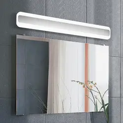 Современные зеркальные фары из нержавеющей стали для ванной комнаты светодиодный водонепроницаемый противотуманный акриловый