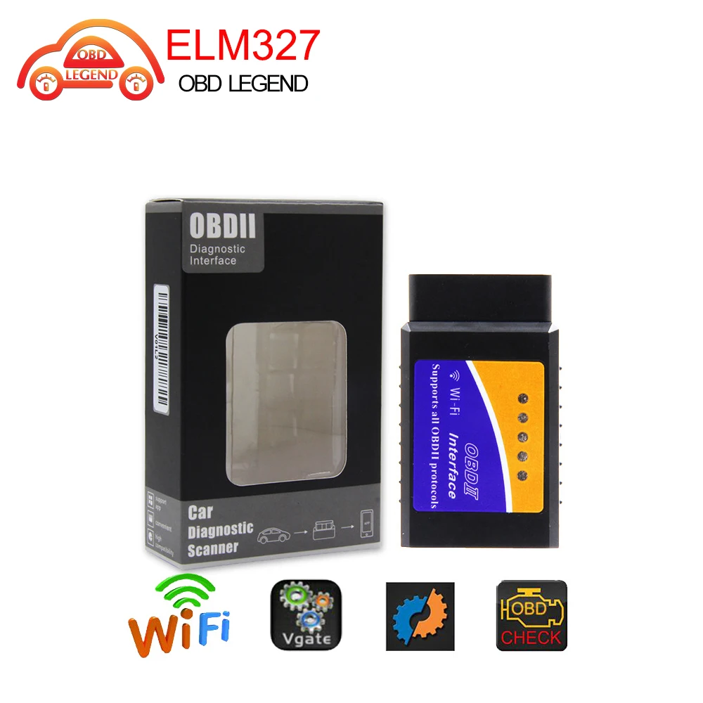 Мини ELM327 V1.5 Wifi Bluetooth адаптер OBDII сканер диагностический инструмент для Android Elm-327 Obd