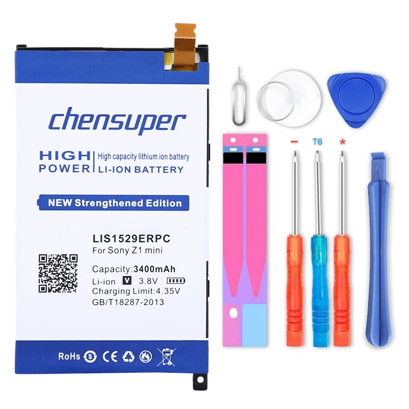 Аккумулятор chensuper 3400 мАч LIS1529ERPC для Sony Xperia Z1 mini Z1mini D5503 Compact M51w | Мобильные телефоны