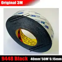(40mm * 50 meters) 3M Acrylic Double Sided Adhesive Tape for LED LCD /Touch Screen /Display /Pannel /Housing /Case Repair Black