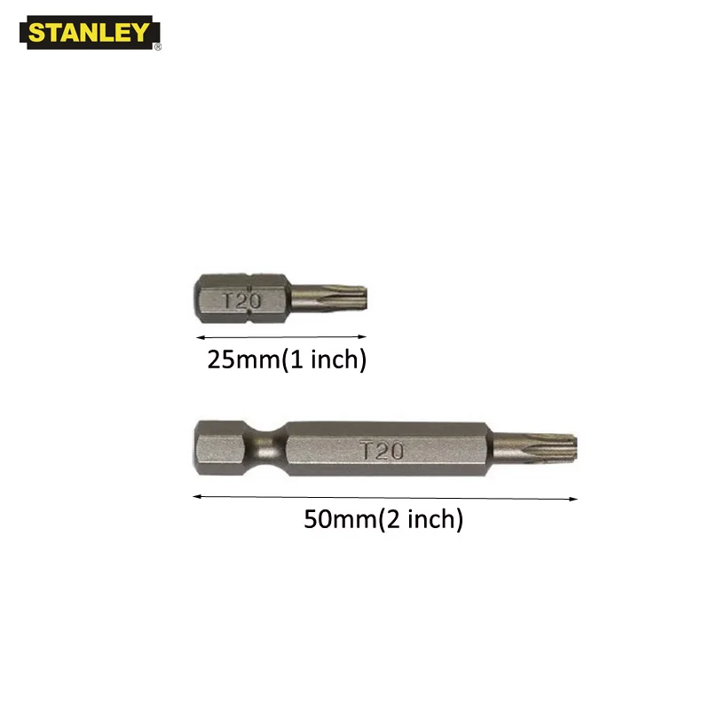 Стэнли 10 шт. 1/" 25 мм 50 мм torx T8 T10 T15 T20 T25 T27 T30 T40 Набор бит precision звезда биты комплект отвертка S2 легированная сталь