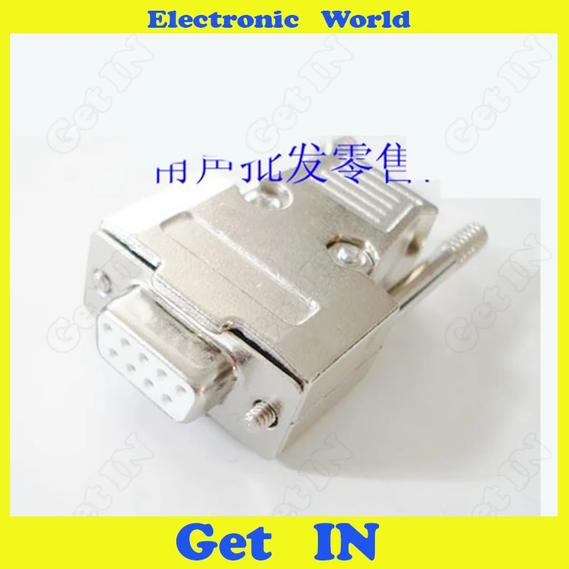 5pcs 3U Gold Plated D-sub Connector DB9 Pin Female In-line Metal Housiing Plug RS232 9 Core Solid Jack | Обустройство дома
