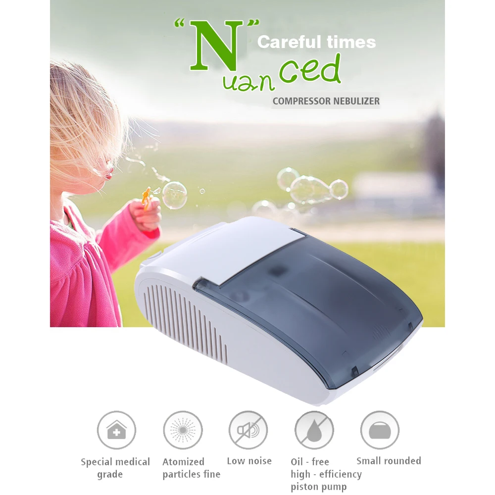

Carevas Compressor Nebulizer Portable Compact Vaporizer Compressor System Children Adult Health Care Relief Respiratory Medicine