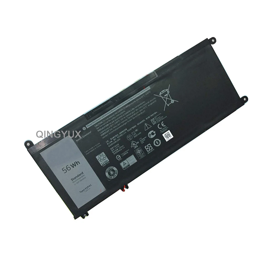 

QINGYUX New 7.6V 56Wh V1P4C Laptop Battery for Dell Chromebook 13 3380 Series Notebook Battery Pack
