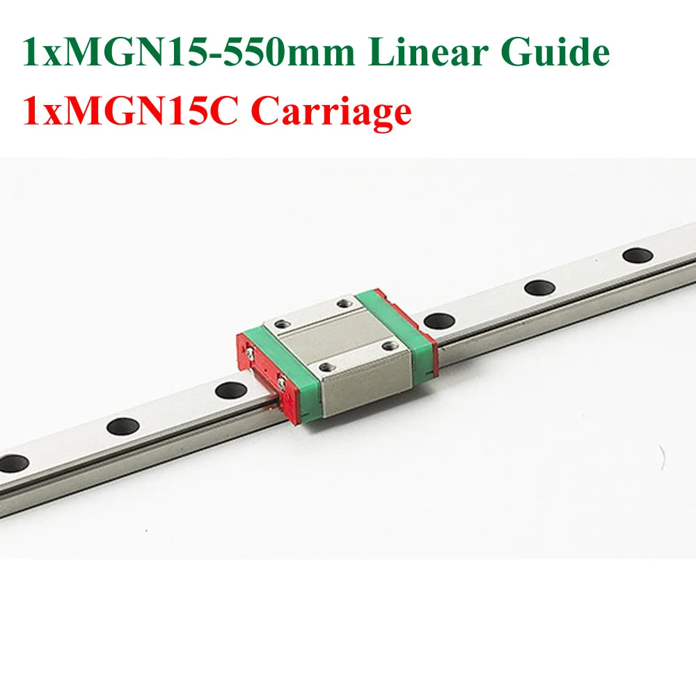 

MR15 15mm Mini Linear Guide 550mm MGN15 Linear Motion Rail With MGN15C Linear Block Cnc Kossel