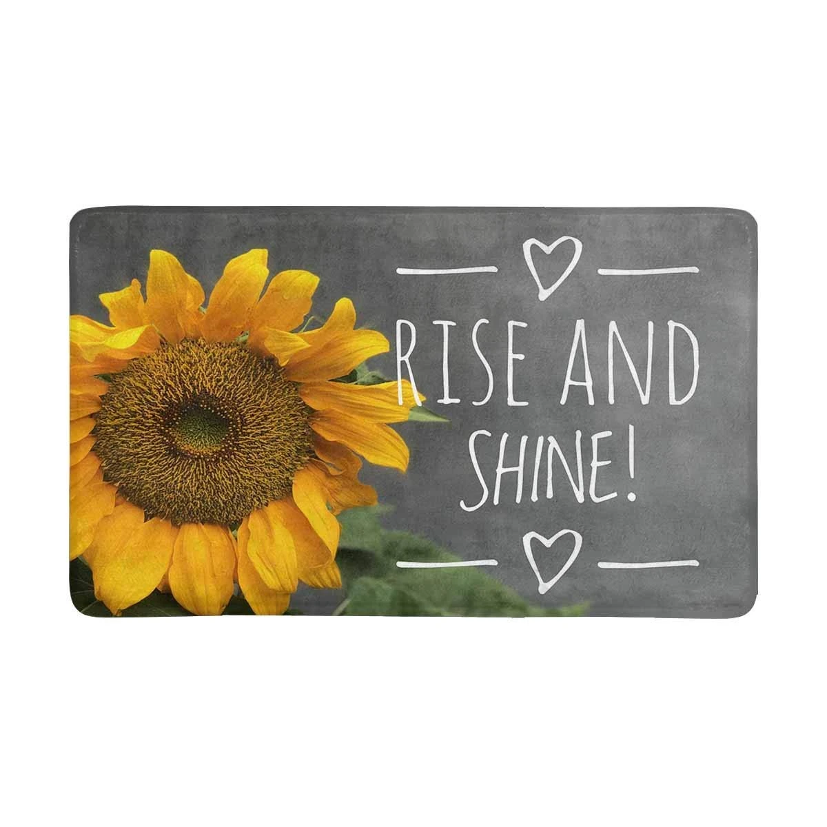 Tournesol Avec Citation De Motivation Hausse Et Eclat Anti Slip Porte Tapis Decor A La Maison Interieur Entree Paillasson Porte D Entree Tapis Decor Tapis Aliexpress