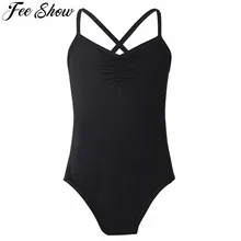 Г., Новое Детское балетное платье для девочек, голубое, розовое платье для маленьких девочек с бретельками и перекрещивающимися бретельками, балетное танцевальное трико для девочек от 3 до 14 лет