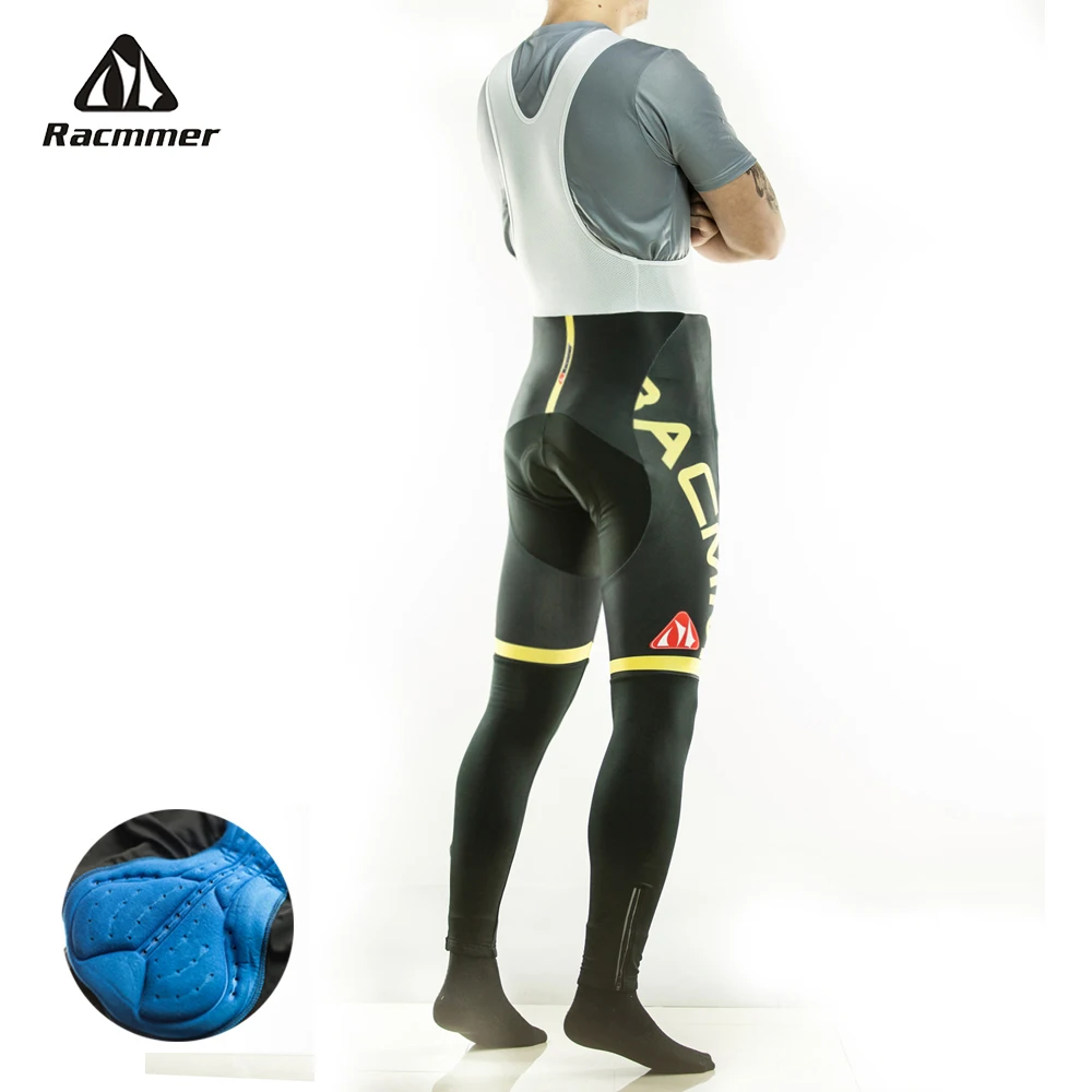Racmmer мужские длинные велосипедные штаны с подкладкой, 5D гелевая подкладка, велосипедные колготки Mtb Ropa Pantalon Ciclismo Invierno# BK-02