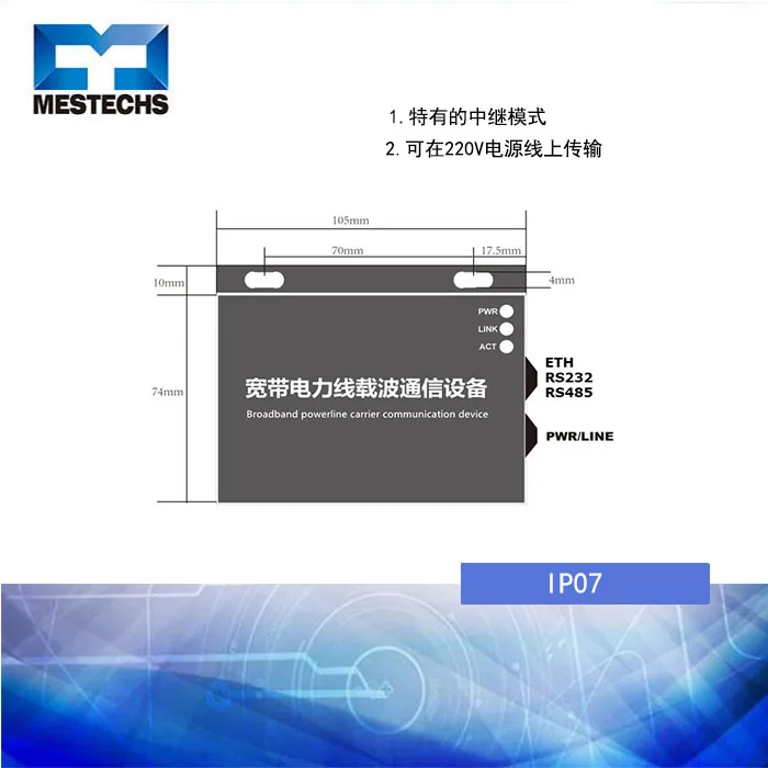 Industrial Broadband Power Line Carrier Communication Equipment Serial Port/Ethernet Power Cat 1500m Industrial Broadband Power Line Carrier Communication Equipment Serial Port/Ethernet Power Cat 1500m