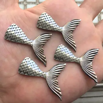 

DIY 28*39mm Mermaid Fish scales tail &Mermaid show decoration Strass rhinestones cristal weding decoration 50pcs/lot -E7710*5