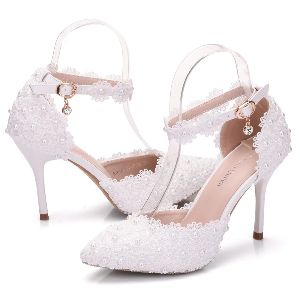 flower wedding heels