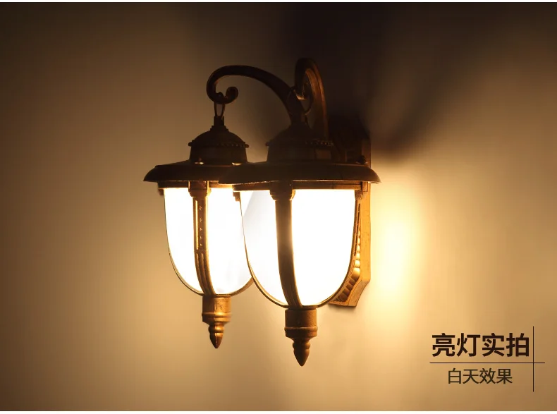 European double outdoor waterproof courtyard door balcony corridor led corridor wall outdoor lamp antique wall lamp European double outdoor waterproof courtyard door balcony corridor led corridor wall outdoor lamp antique wall lamp