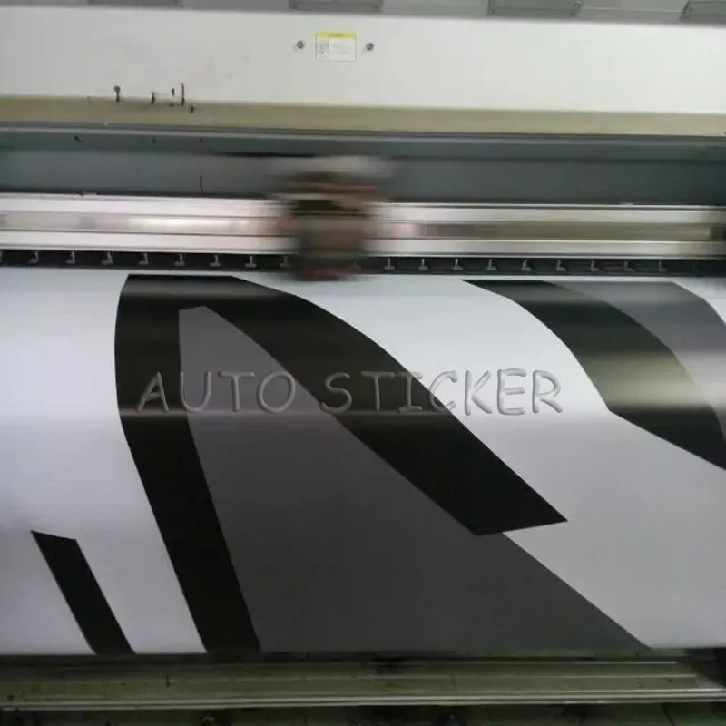 Black white gray Big Camo Vinyl Car Wraps 4