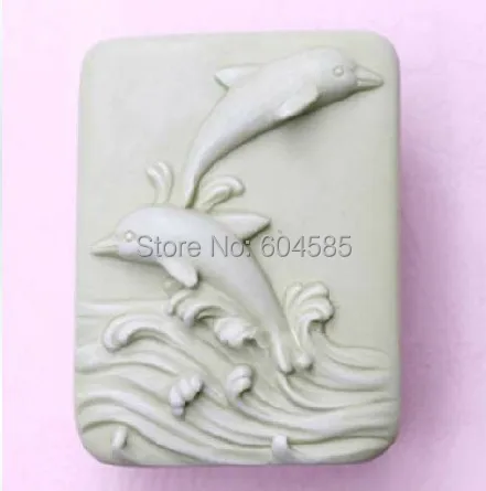 Силиконовая форма для мыла с милыми дельфинами 2 5 0957 дюйма|silicone soap mold|craft moldssoap mold |