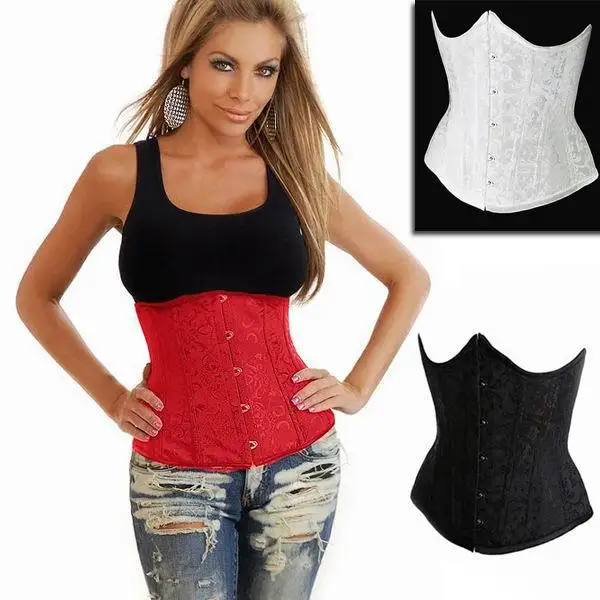 Buy Hot Women Satin Corset For Waist Trainning Black