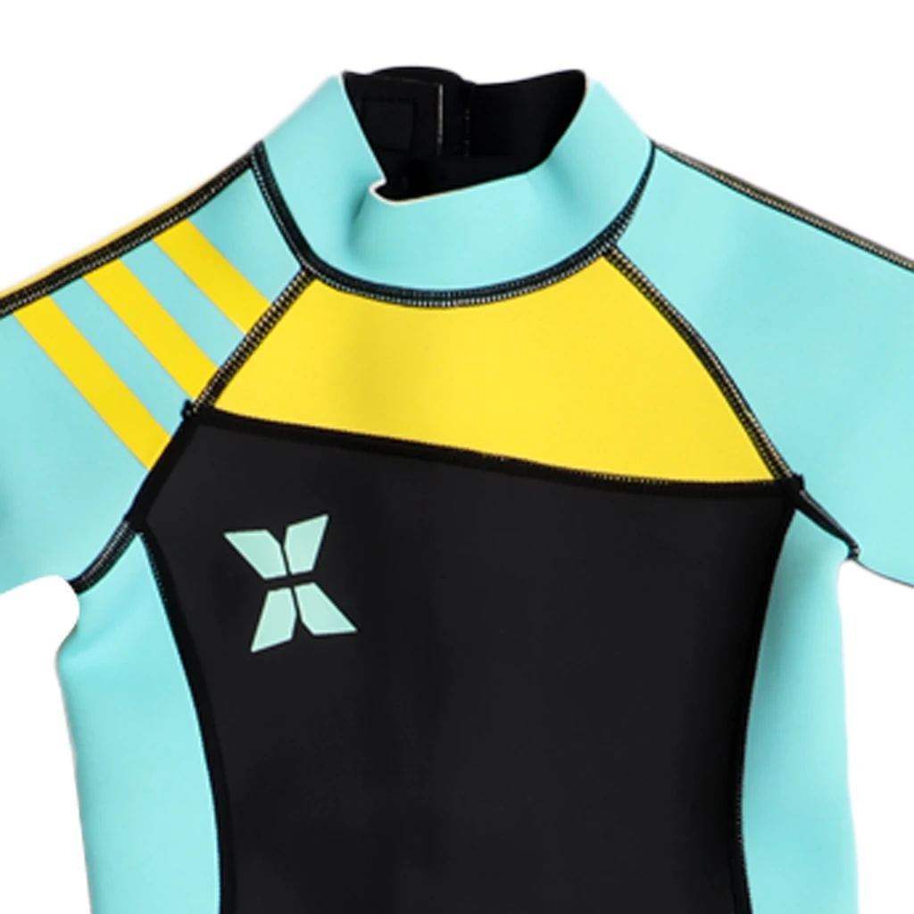 2.5mm Neoprene Surf Sports Swimming Wetsuit Full Body Swimwear UV Protection SPF 50+ for Girl Kids 3 Colors