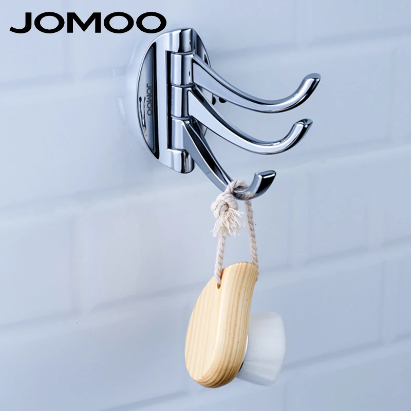 JOMOO крючки для ванной з крюки крючок полотенца и одежды хром покрытие поворотный