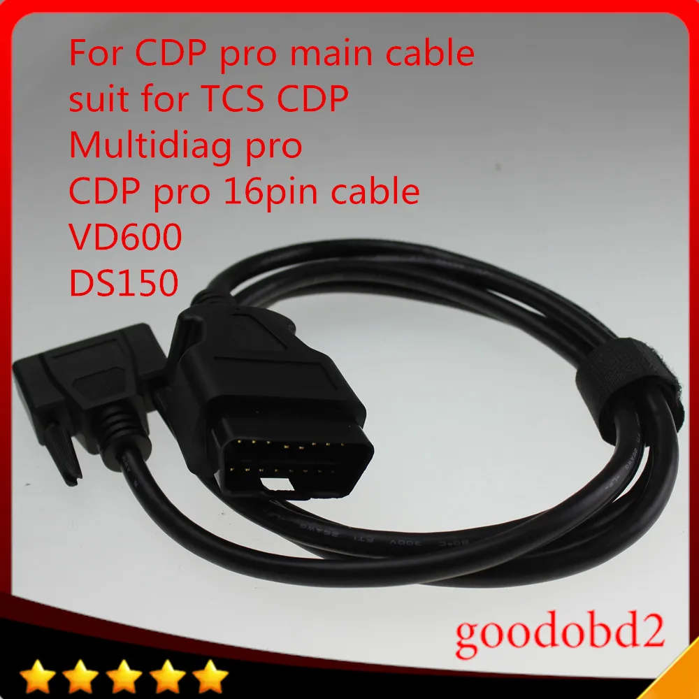 

For CDP PRO obd2 16pin cable all kinds of TCS cdp plus pro cdp+ main cable multidiag pro VD600 cdp+ cdp OKI chip OBD 16pin cable