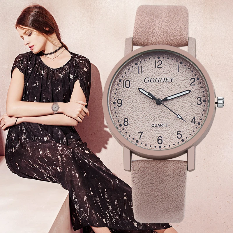 Gogoey 2018 модные наручные часы женские роскошные кожаные браслет Relogio Feminino Saat |