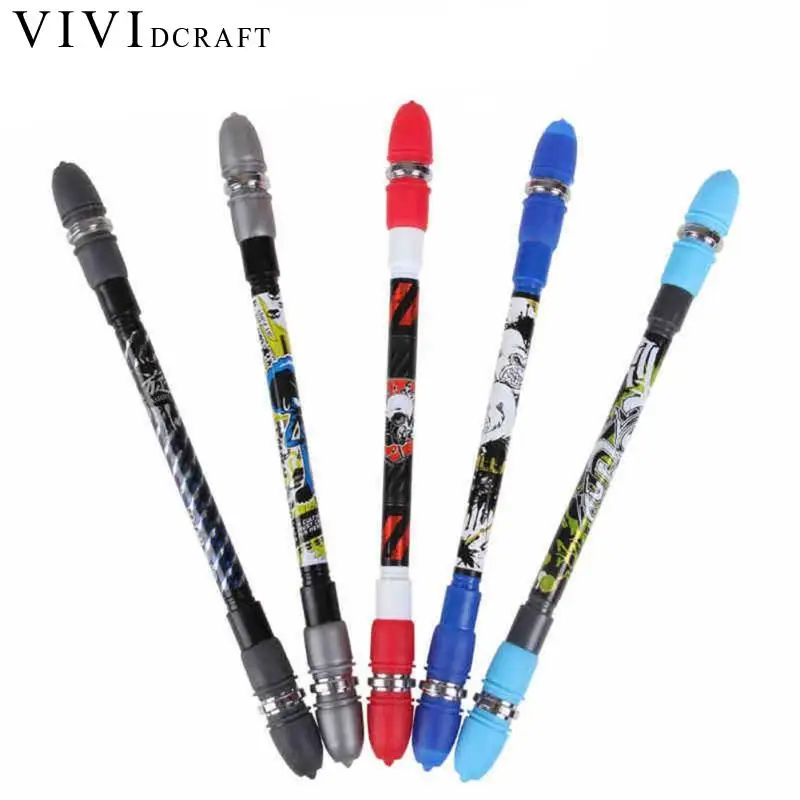 

Vividcraft 1 pc Non Slip Twirling Spinning Pen Spinning Trick Rolling Ballpoint Pen Blue Ink Refill Finger Playing Matting Pen