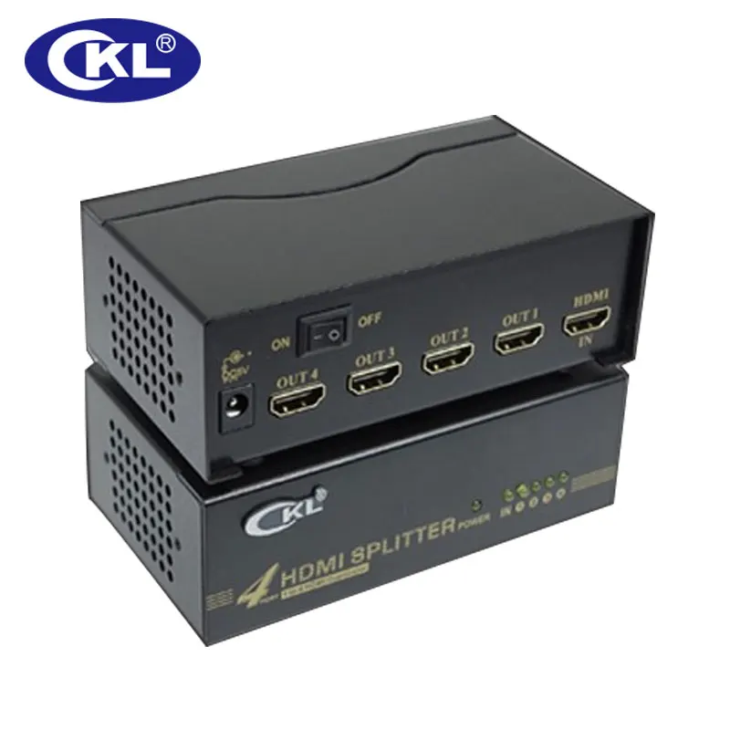3d para Xbox Portas Hdmi Splitter 1×4 Duplicador Cascadale Suporte Cabo 1.4 v pc Monitor Projetor Hdtv Metal Hd-94 Ckl 4